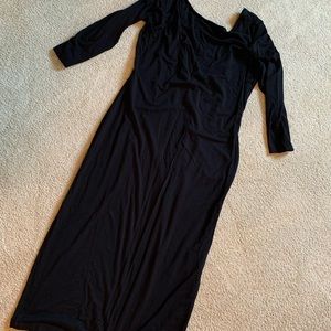 Lulus Midi Black Dress